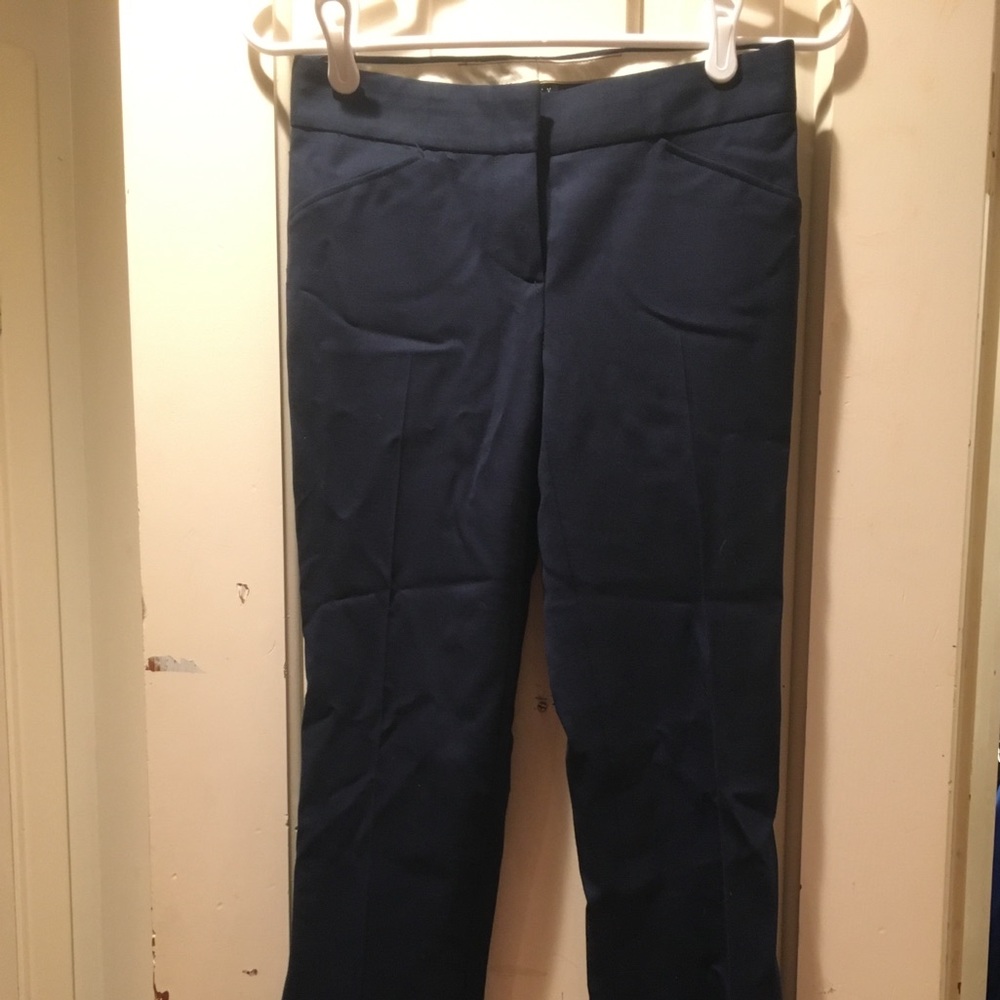 Theory Dress Pants Size Small Blue Straight Leg
